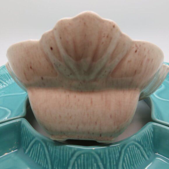 Vintage Ceramic Serving Bowl Nesting Trays CAL USA L40 485 CA Pottery Chip & Dip - Picture 4 of 16